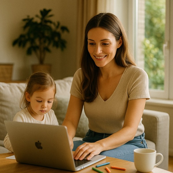 Nebenjob, der sich an deinen Familienalltag anpasst
